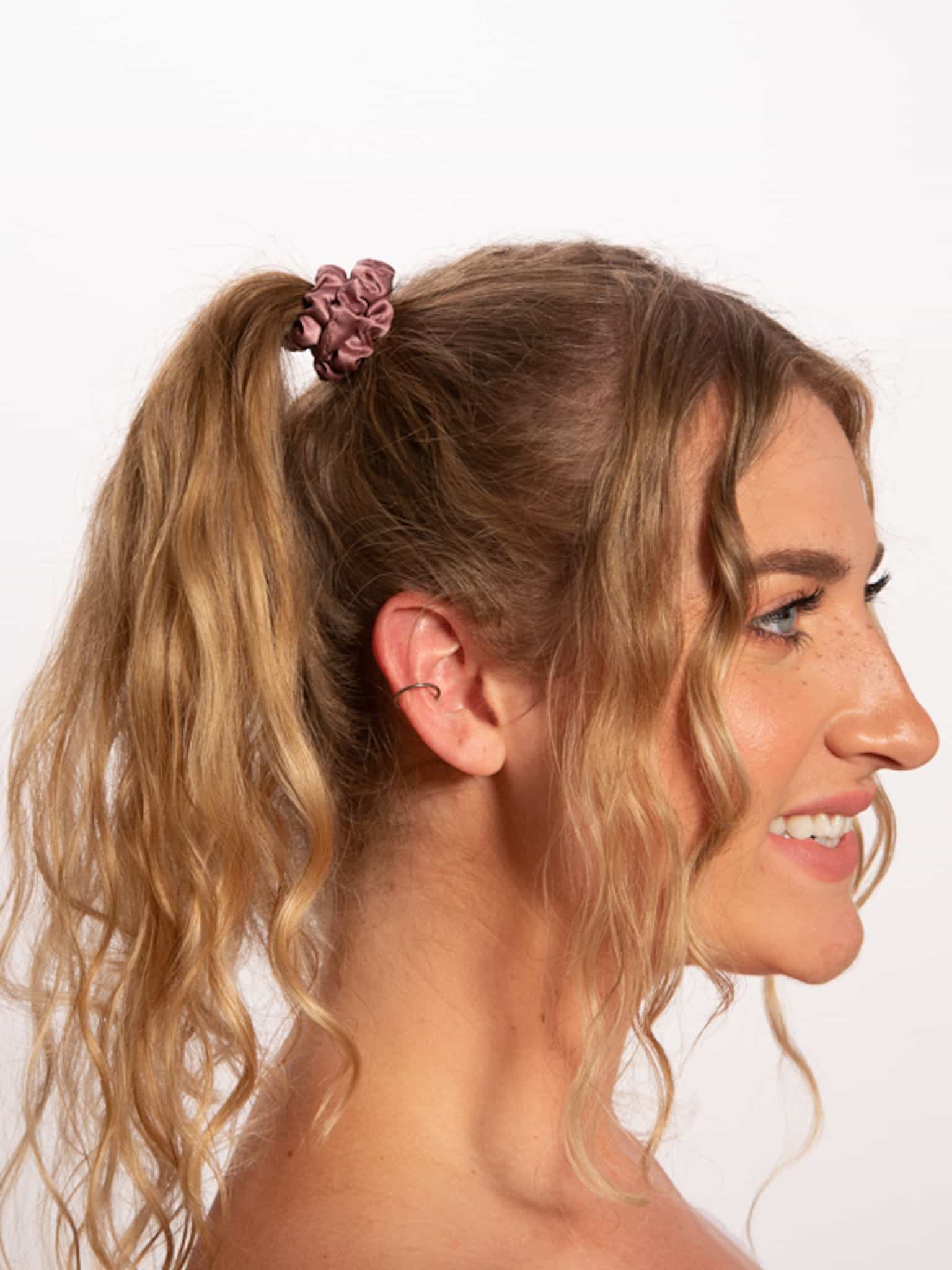 Only Curls Silk Scrunchies - Dusty Pink Mini - Only Curls