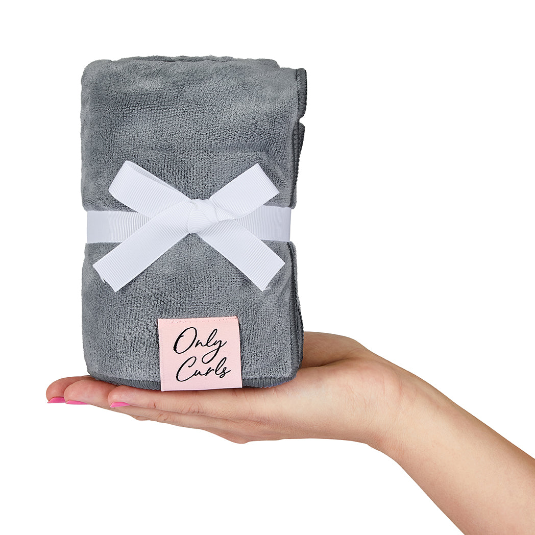 Only Curls Microfibre Hair Towel - Grey - Only Curls